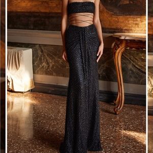 Alamour beaded black Ainsley set